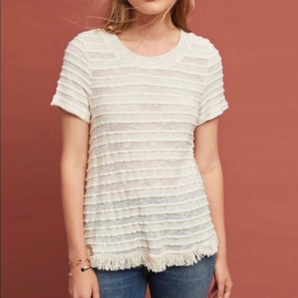 Anthropologie Fringe Top
